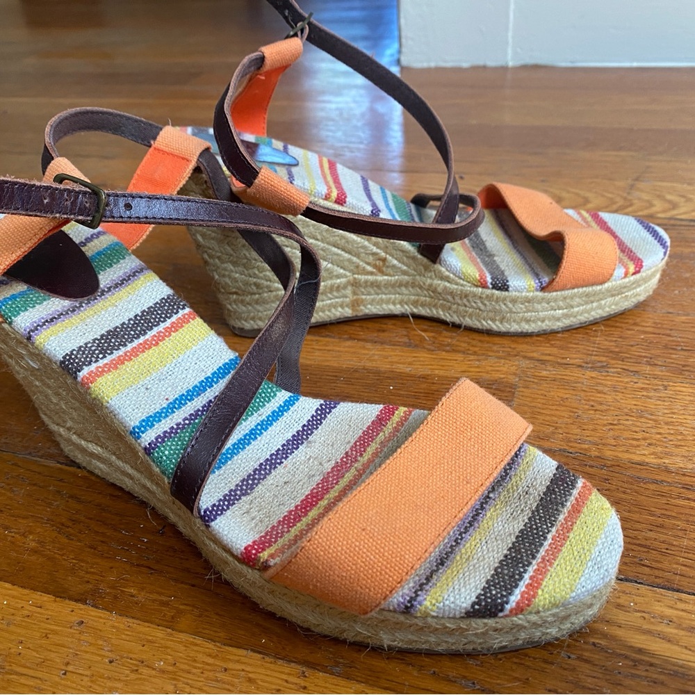 UCB Colorful Espadrille Wedges EU40/US9.5